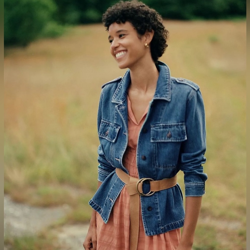 Anthropologie Dear John Tyler Denim Shirt Jacket